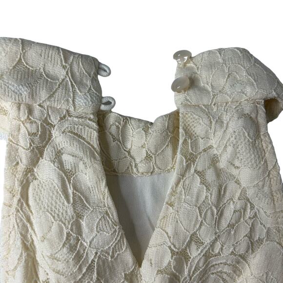 Altar'd State Off White Lacey Halter top Size M - Picture 4 of 4